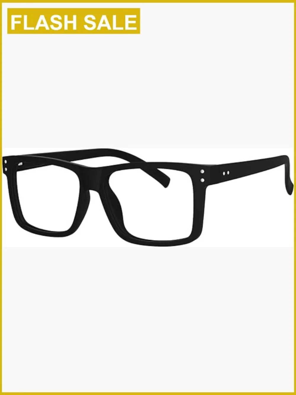 Oversized Square Reading Glasses with Spring Hinge Full Rim